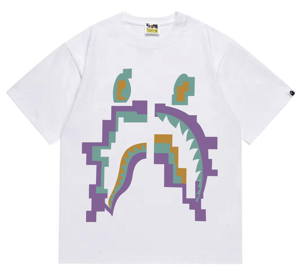 BAPE Pixelated Shark Graphic T-Shirt