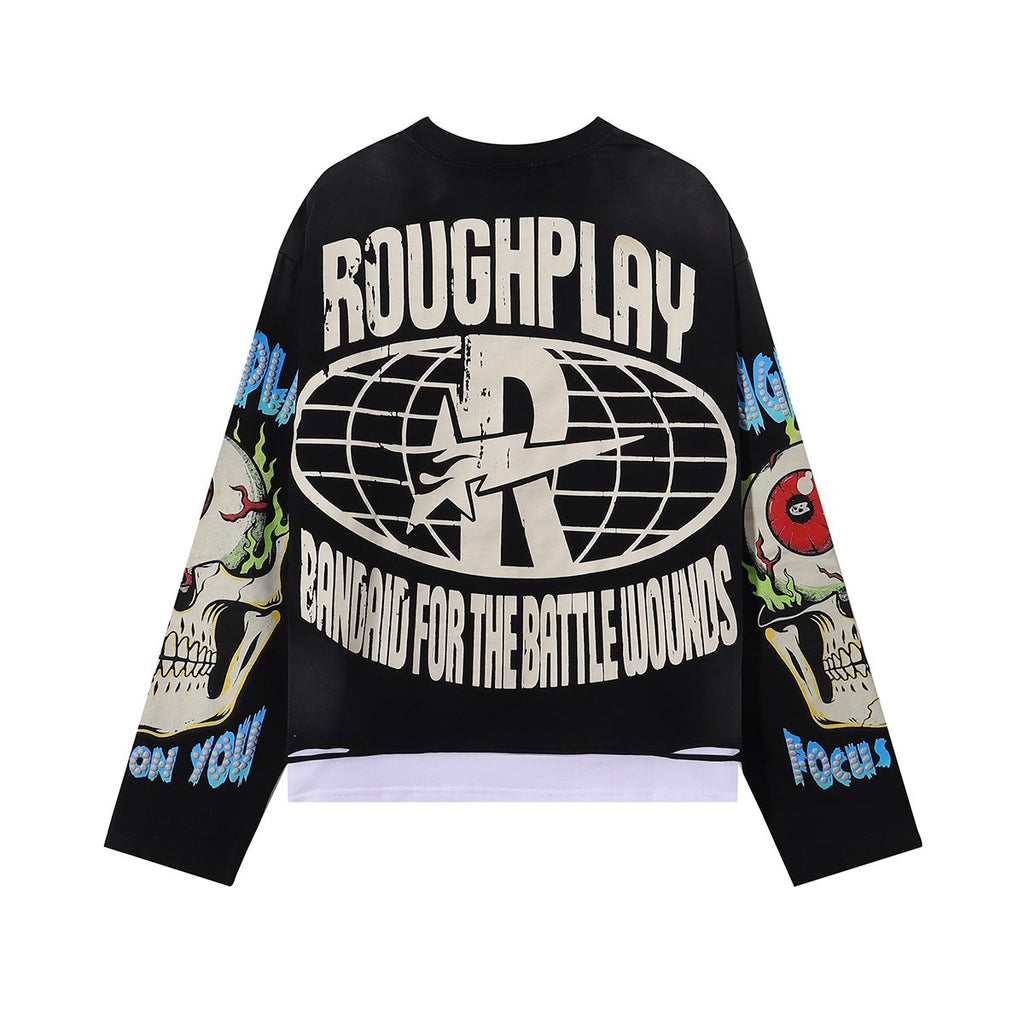 Rough Play Rock Graphic Long-Sleeve T-Shirt