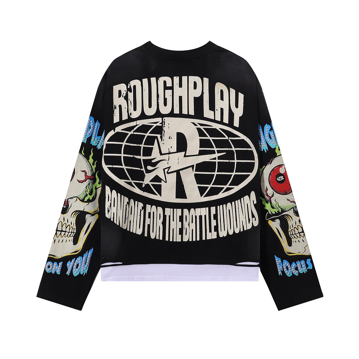 Rough Play Rock Graphic Long-Sleeve T-Shirt