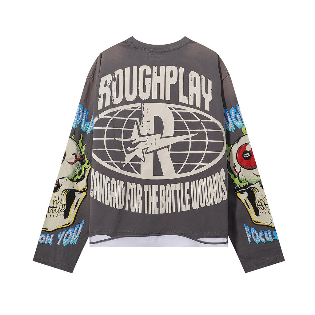 Rough Play Rock Graphic Long-Sleeve T-Shirt