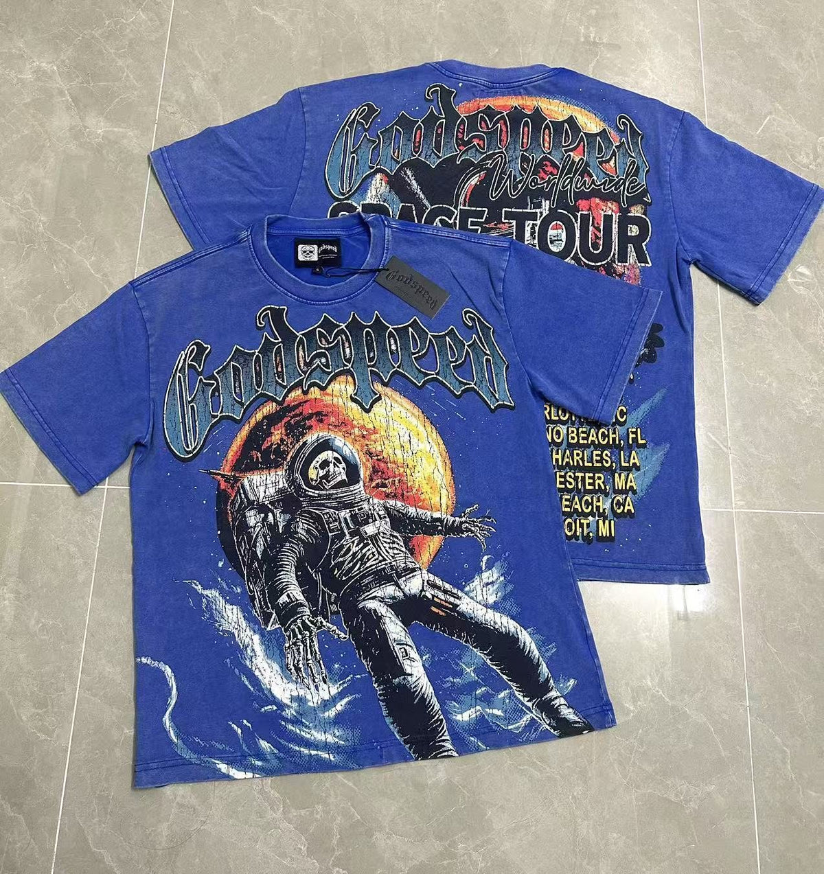 Godspeed Space Tour Astronaut Graphic T-Shirt