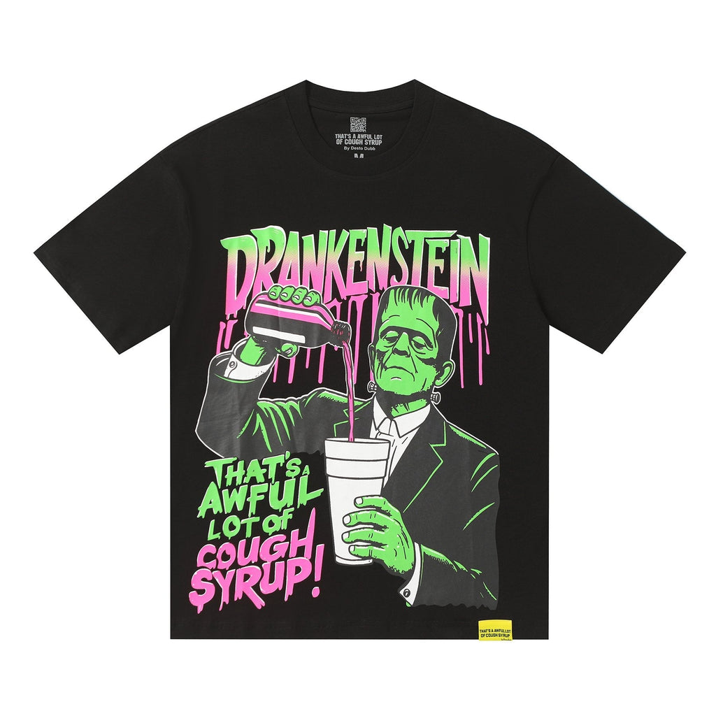 THAT'S A AWFUL LOT OF COUGH SYRUP Frankenstein Graphic T-Shirt