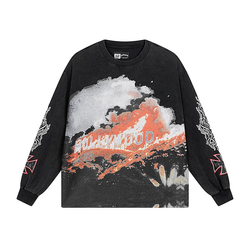 Godspeed Hollywood Cloud Graphic Long-Sleeve T-Shirt