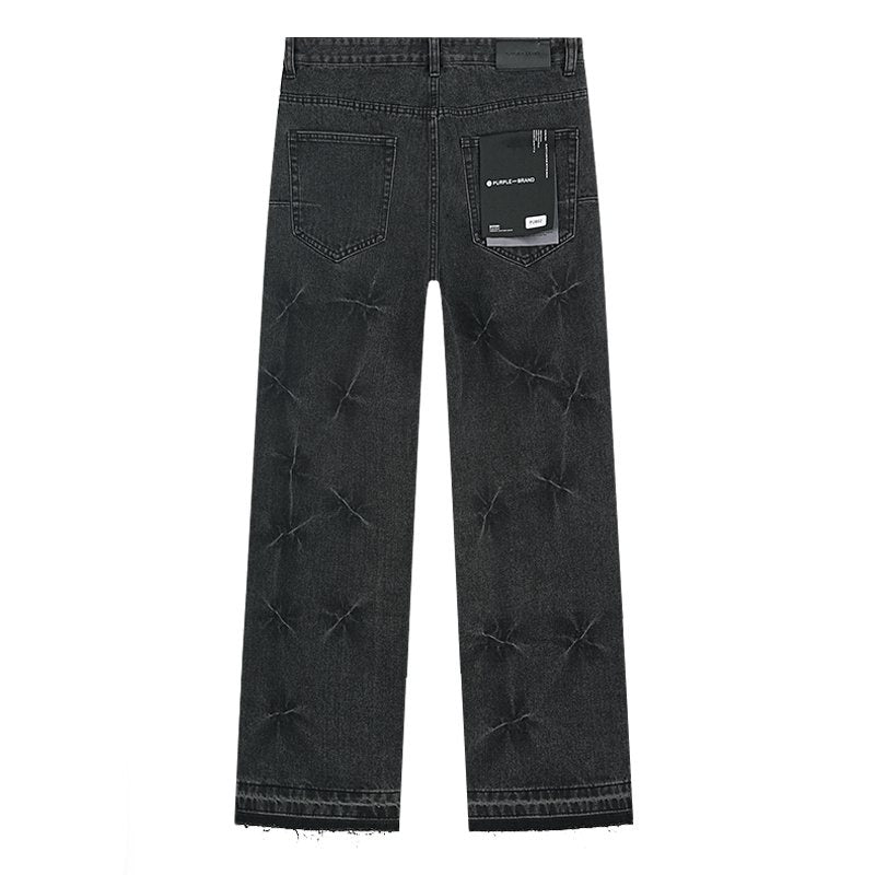 Purple Brand Black Starburst Wash Jeans