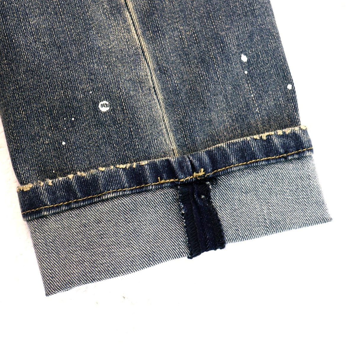 Purple Brand P001 Washed Blue Distressed Patch Jeans