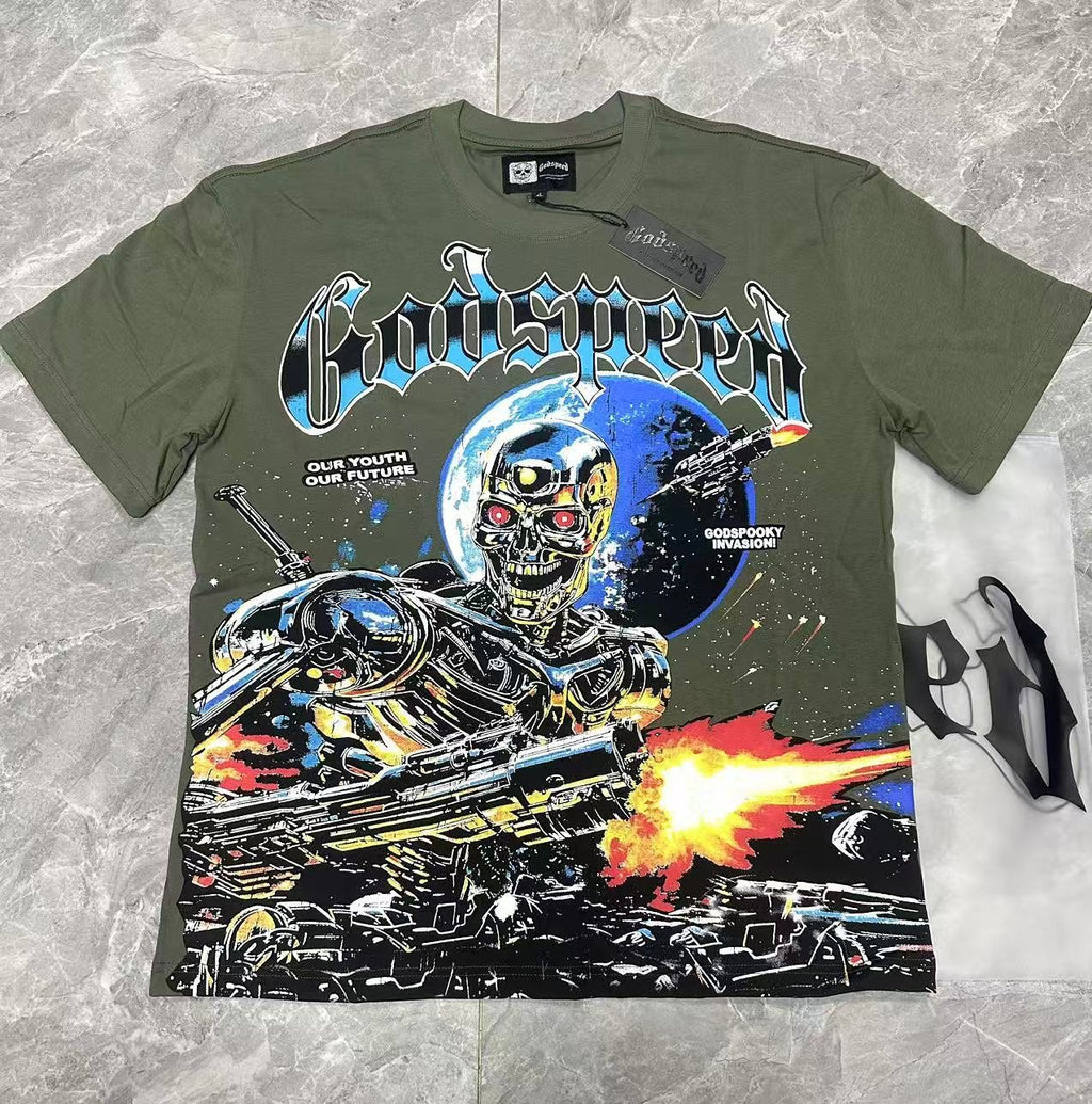 Godspeed Robot Space Graphic T-Shirt