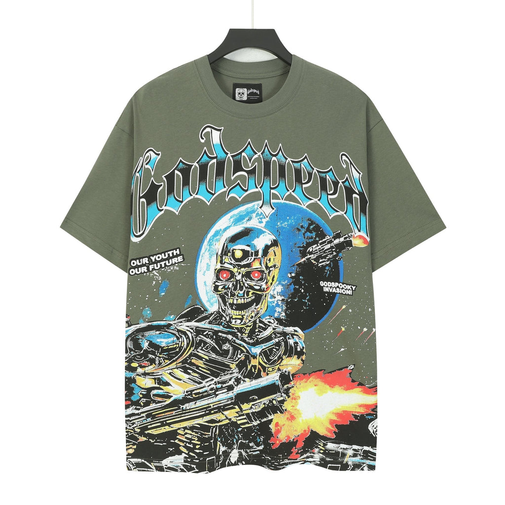 Godspeed Robot Space Graphic T-Shirt