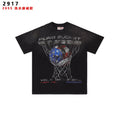 Valley Dreams Washed Black Basketball Graphic T-Shirt