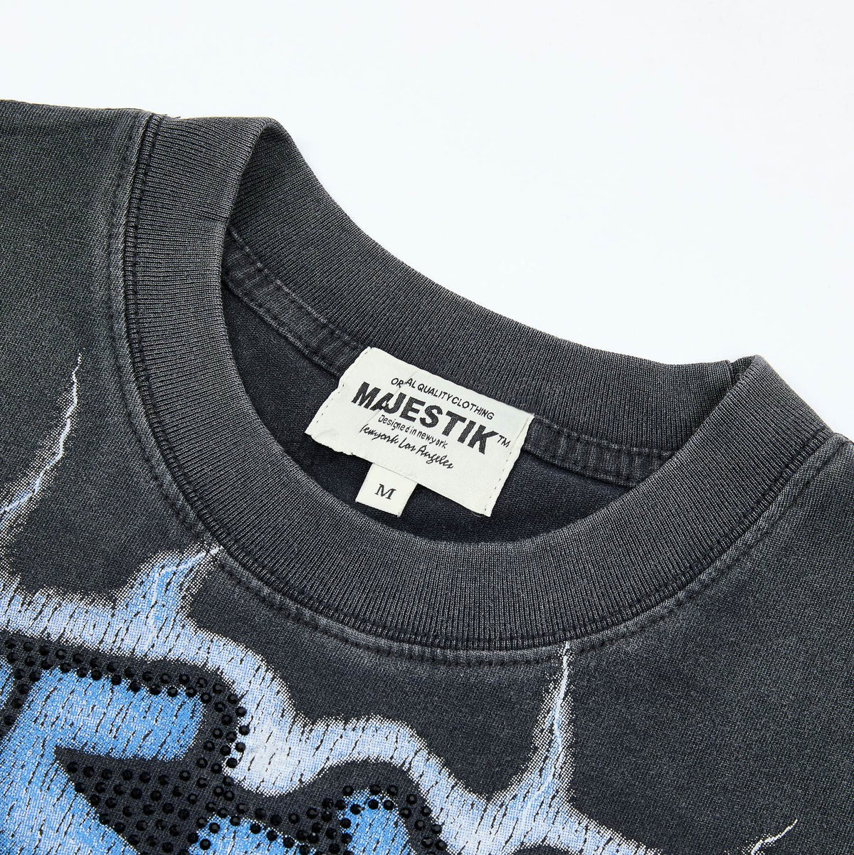 MAJESTIK Football Lion Graphic T-Shirt