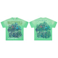 MAJESTIK Green Football Graphic T-Shirt