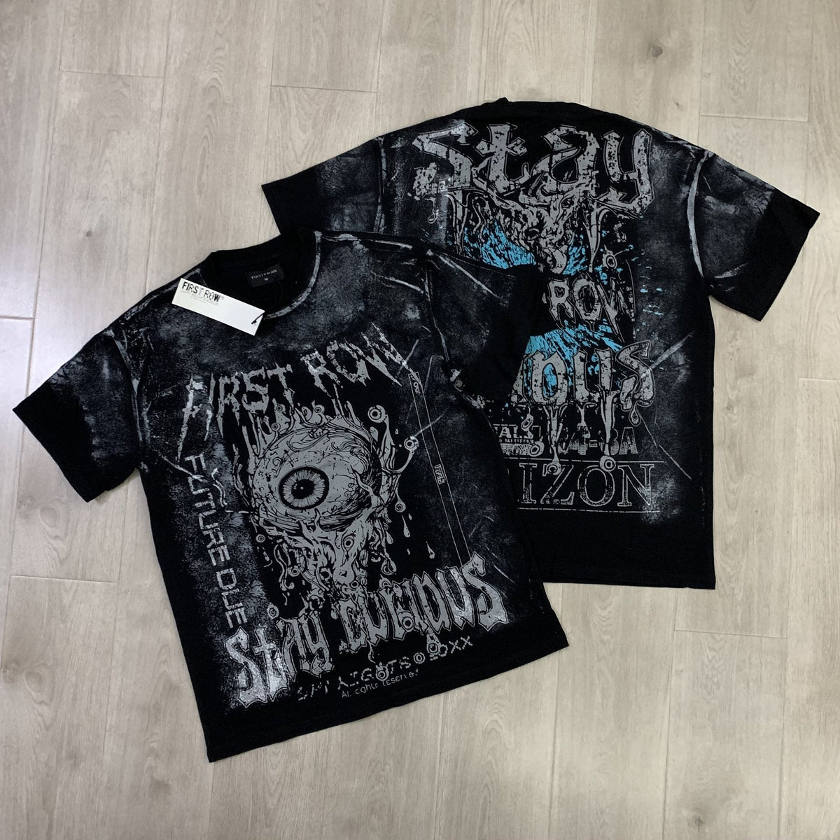 FIRST ROW Stay Curious Eyeball Graphic T-Shirt
