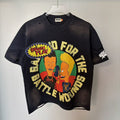 Rough Play Battle Wounds Graphic T-Shirt - Black