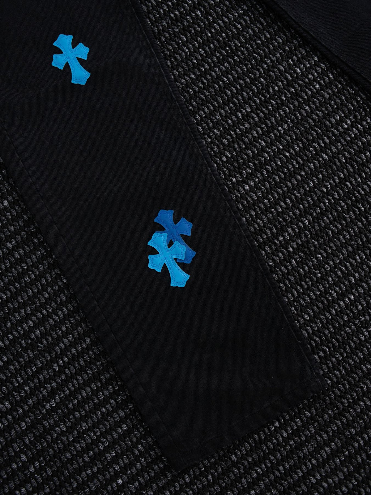Chrome Hearts Cross Patch Black Jeans