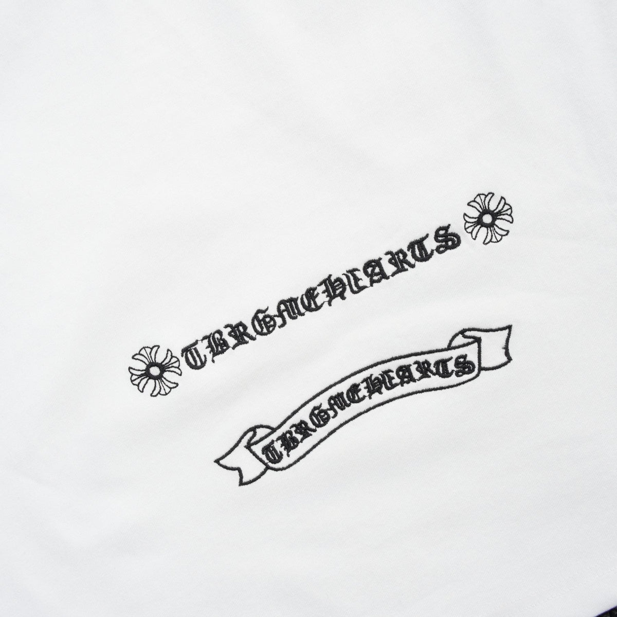 Chrome Hearts Contrast Cross Applique T-Shirt