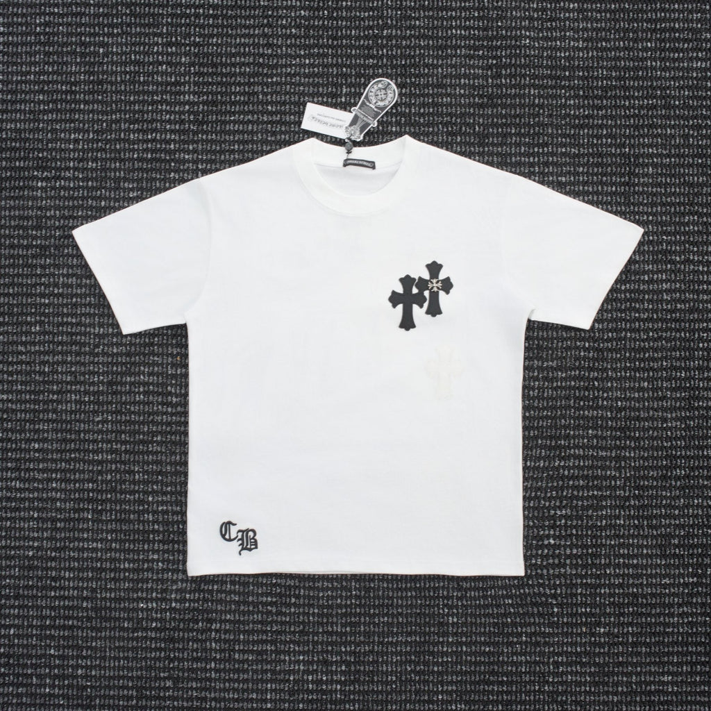 Chrome Hearts Contrast Cross Applique T-Shirt