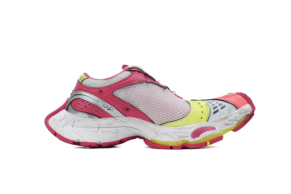 Balenciaga Stapler Sneaker White Red and Yellow 803682 W3ST4 9571
