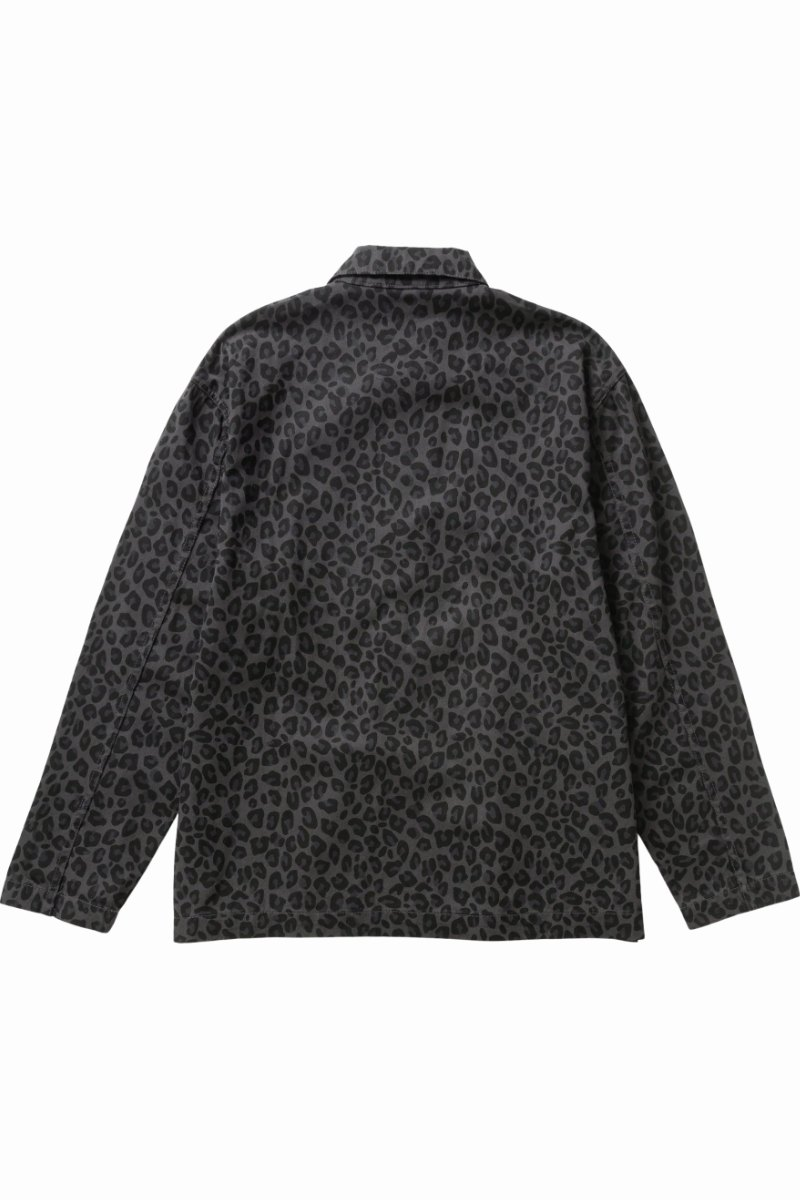 SERVICE WORKS PATTERNED EASY CHEF SHIRT Black Leopard