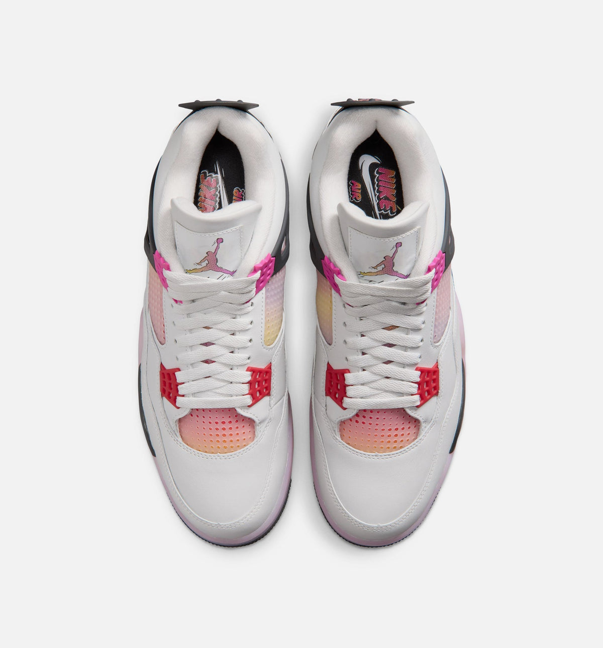 Air Jordan 4 Retro Comic Men's Shoes - Off White/Fire Pink/Anthracite
