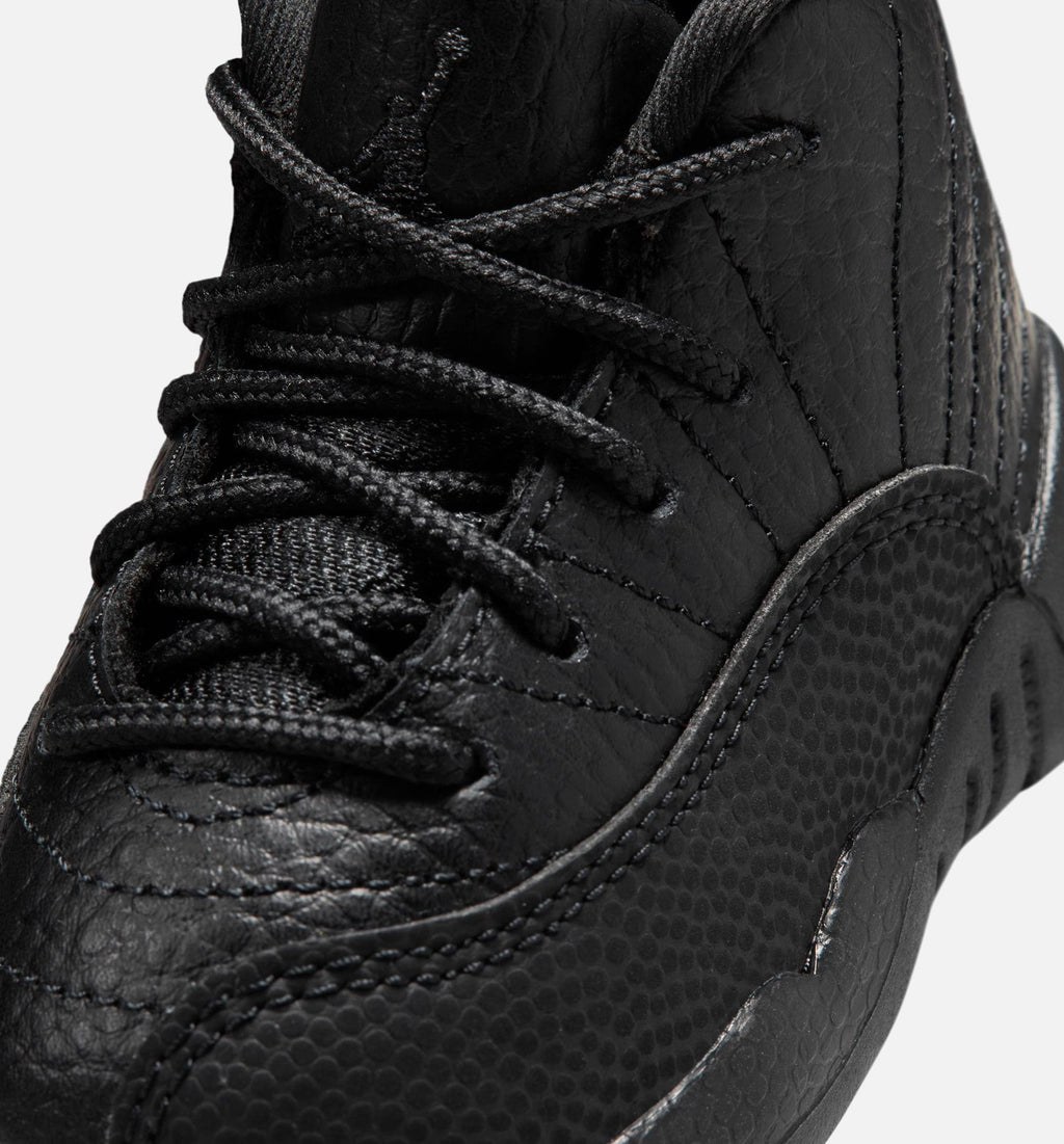 Air Jordan 12 Retro Bloodline Infant/Toddler – Black/Varsity Red
