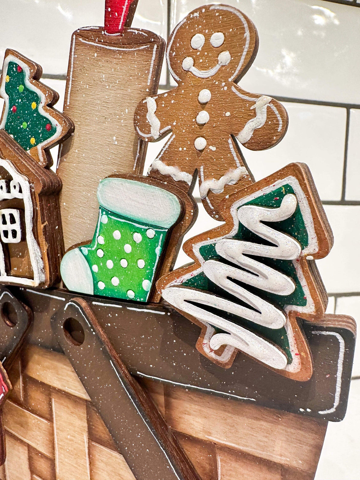Christmas Cookies For The Flower Basket Interchangeable File SVG, Holiday, Christmas Tiered Tray, Glowforge, LuckyHeartDesignsCo