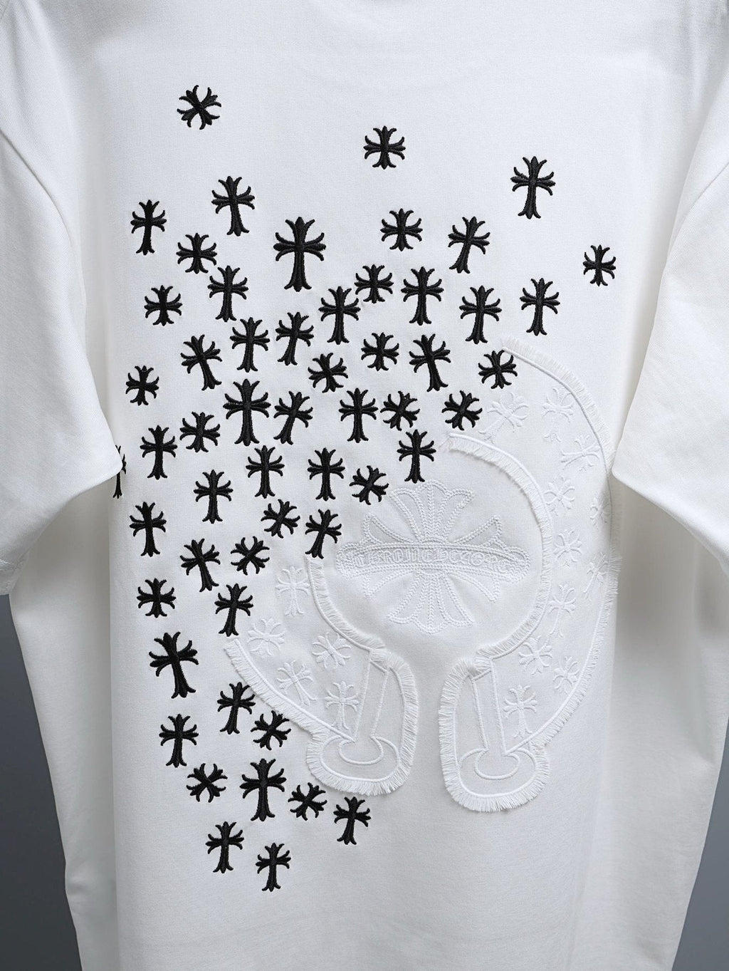 Chrome Hearts Clustered Cross Short-Sleeve T-Shirt