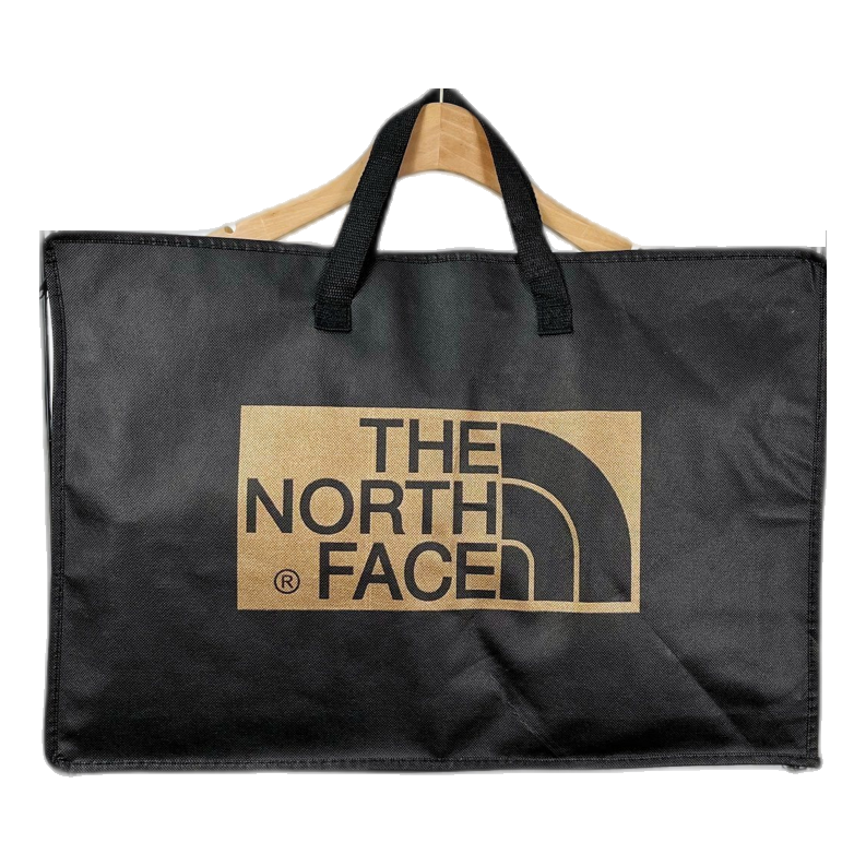 The North Face Hooded Long Puffer Coat in Black