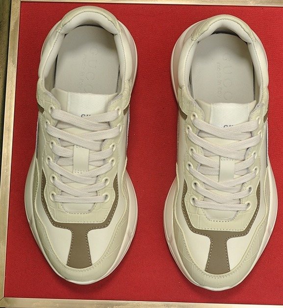 Gucci Cream Taupe Chunky Sneakers