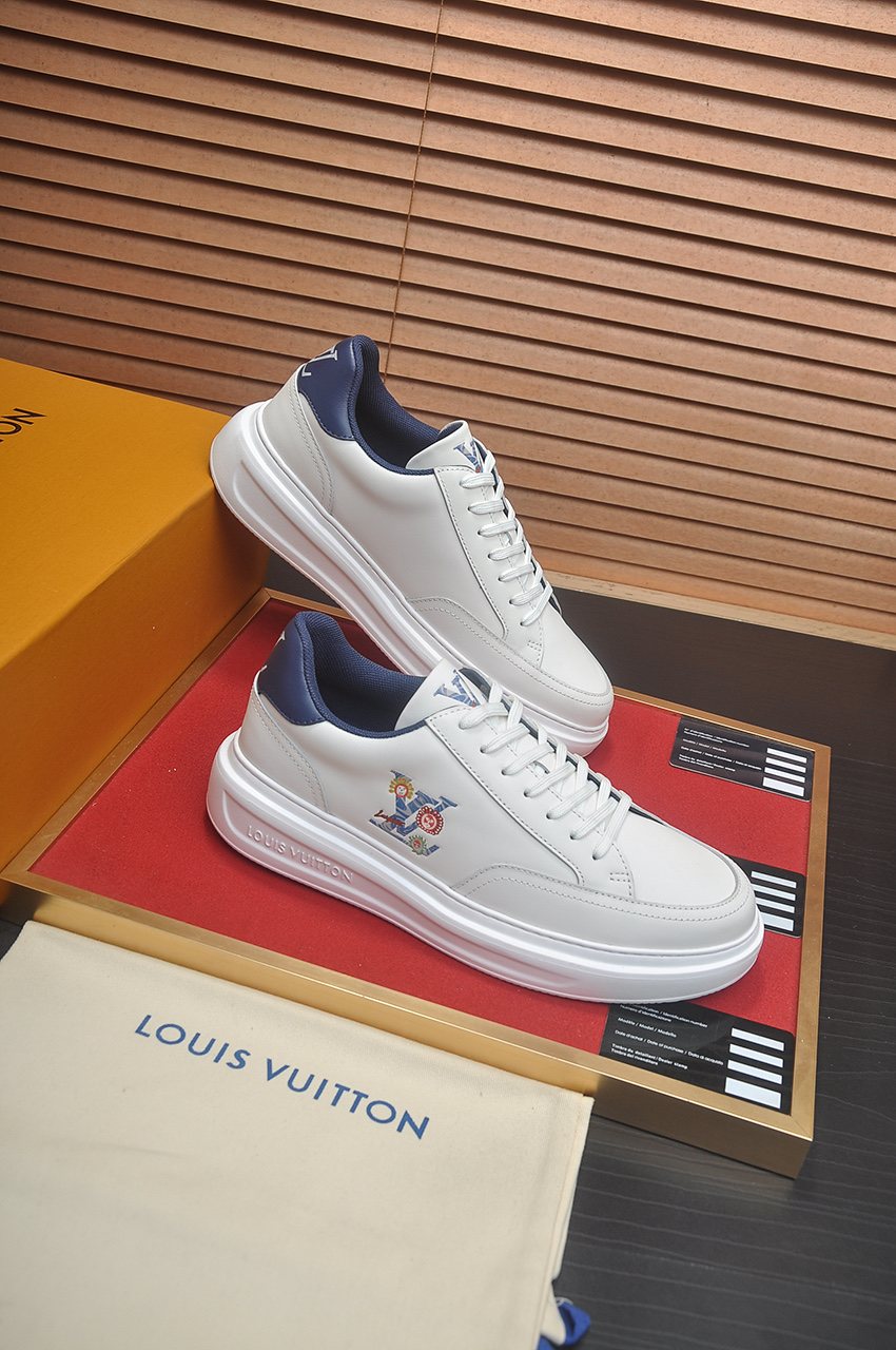 Louis Vuitton Men's Floral Graphic Low-Top Sneakers