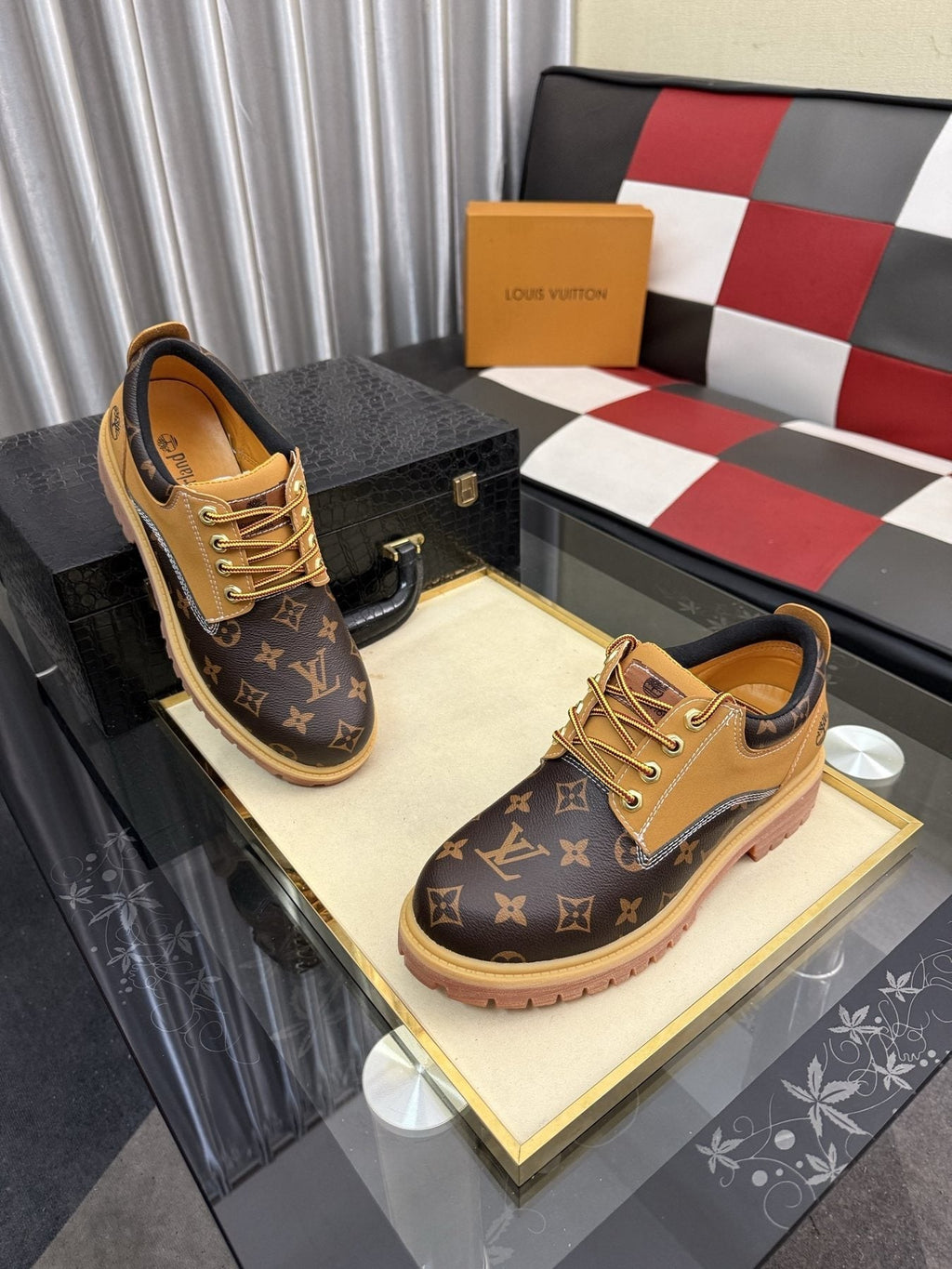 Timberland Tan & Brown Patterned Lace-Up Shoes
