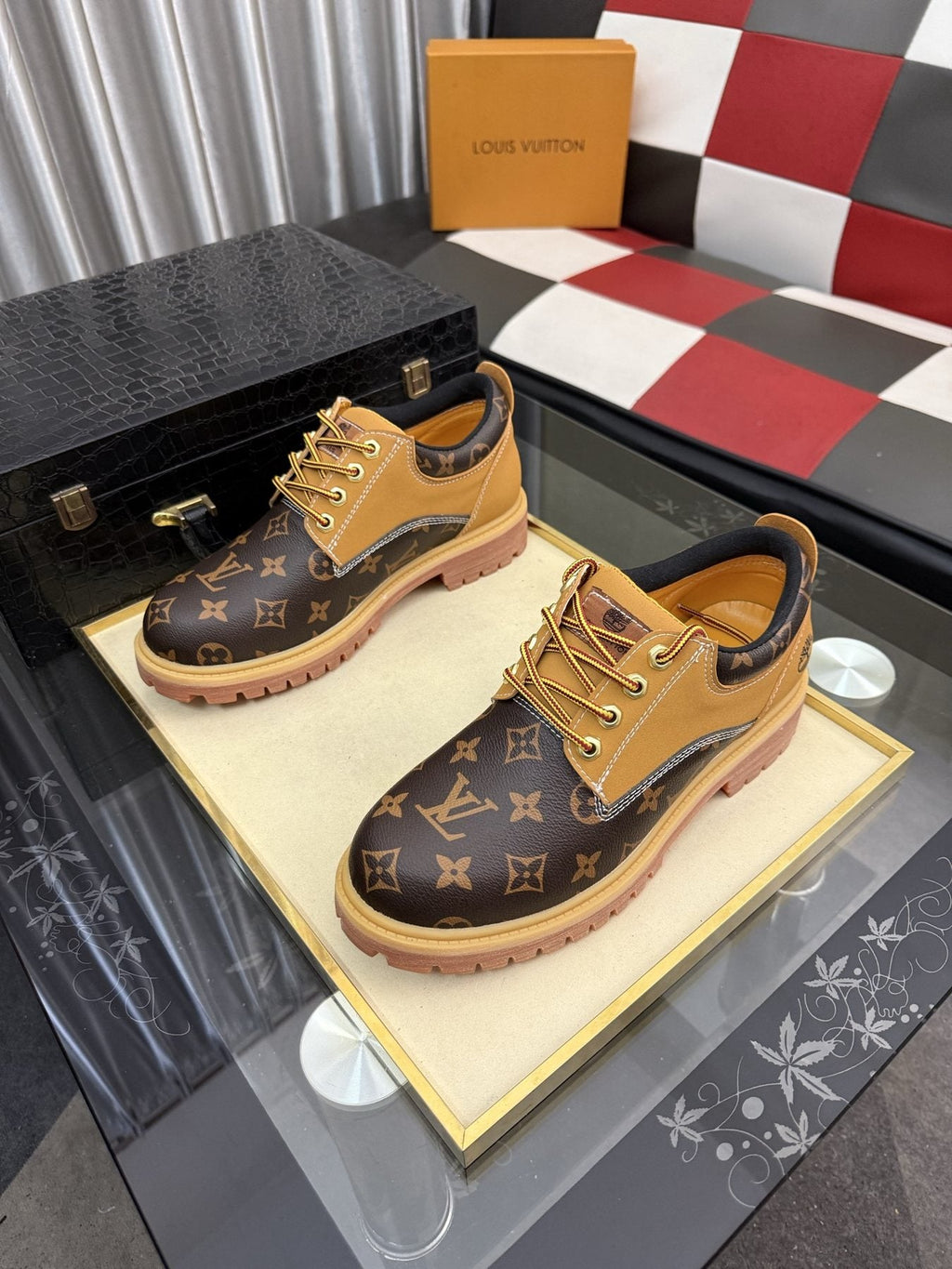 Timberland Tan & Brown Patterned Lace-Up Shoes
