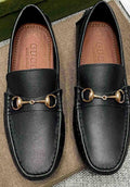 Gucci Black Horsebit-Style Leather Loafers