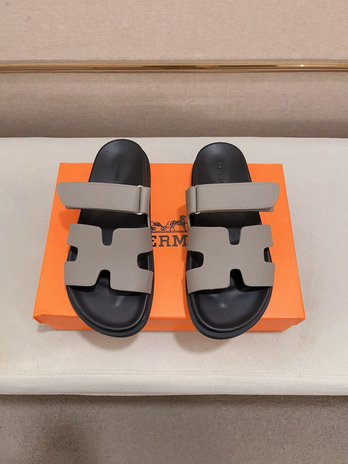 Hermès H-Cutout Slide Sandals
