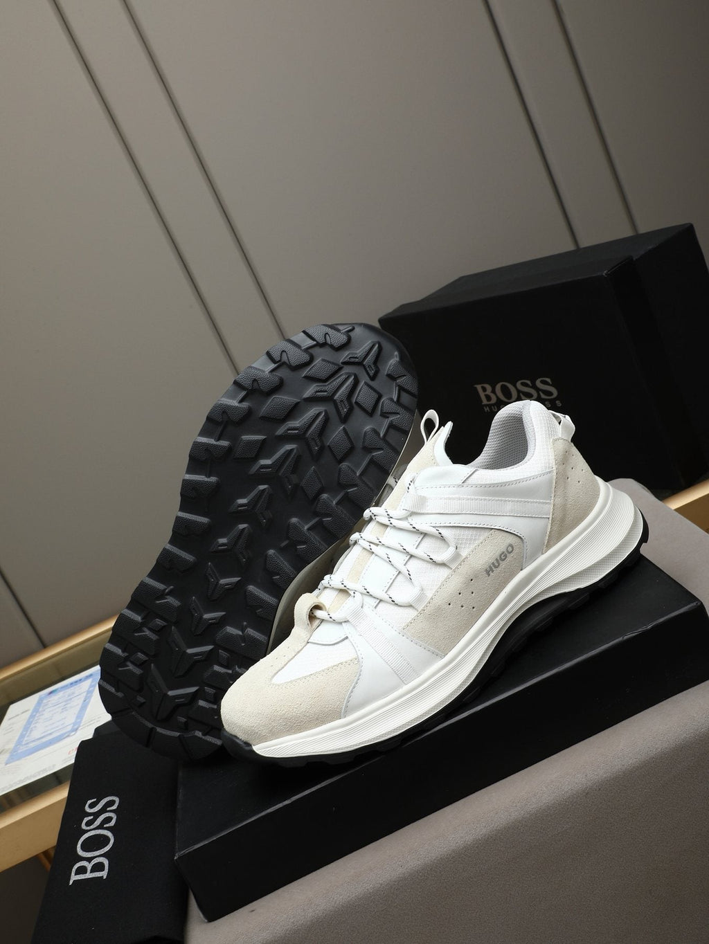 HUGO Mesh Panel Sneakers