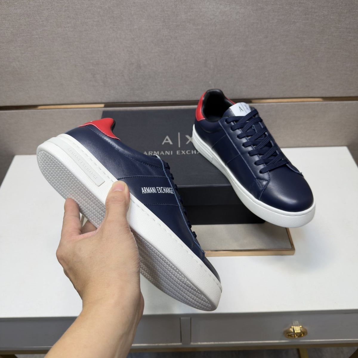 Armani Exchange Men's Low-Top Lace-Up Sneakers
