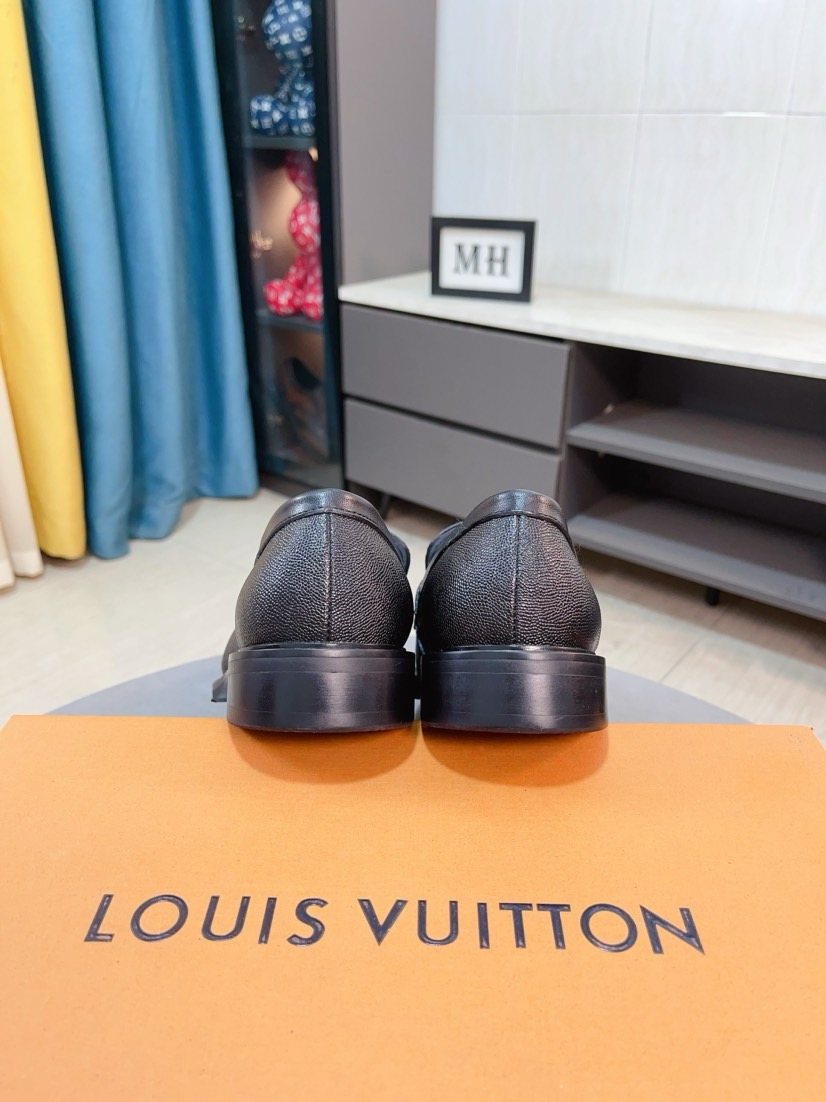 Louis Vuitton Textured Hardware Loafers