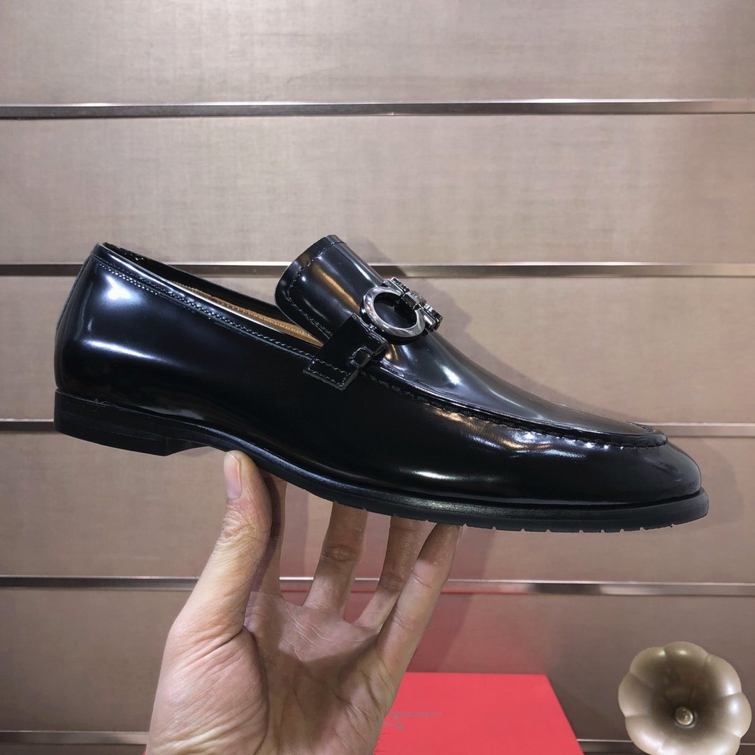Ferragamo Metal Ring Loafers
