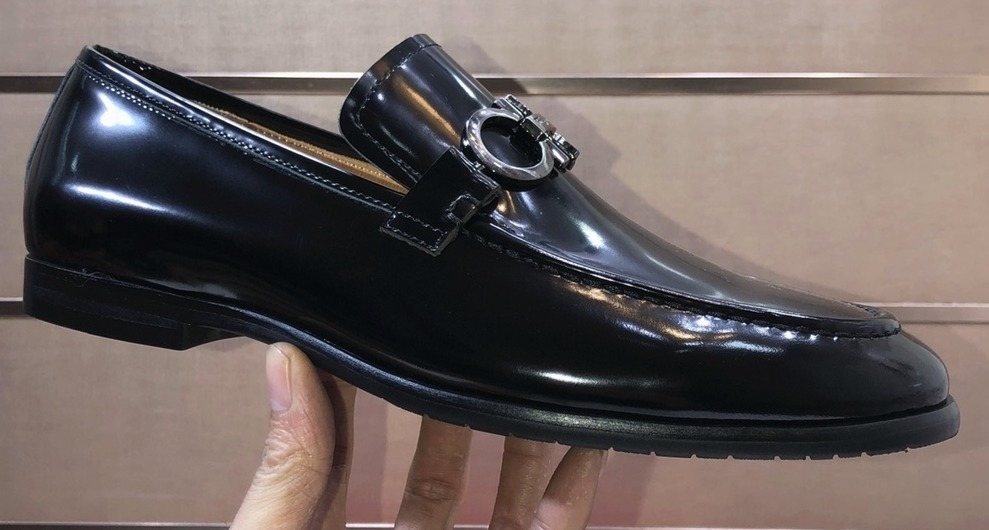 Ferragamo Metal Ring Loafers