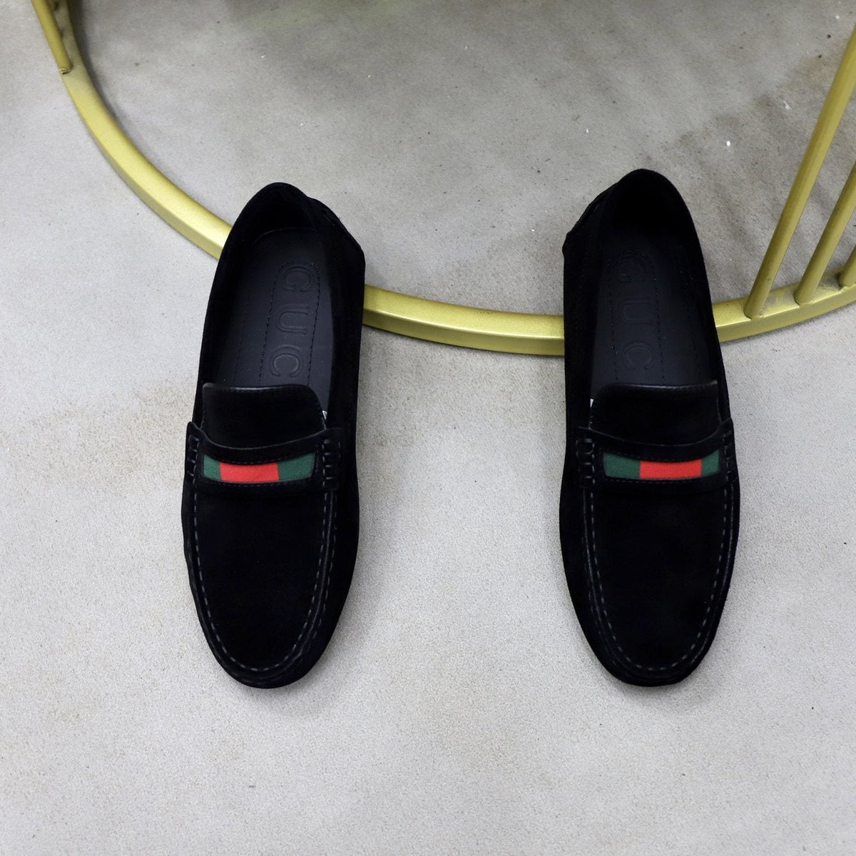 Gucci Men's Stripe Slip-On Loafers