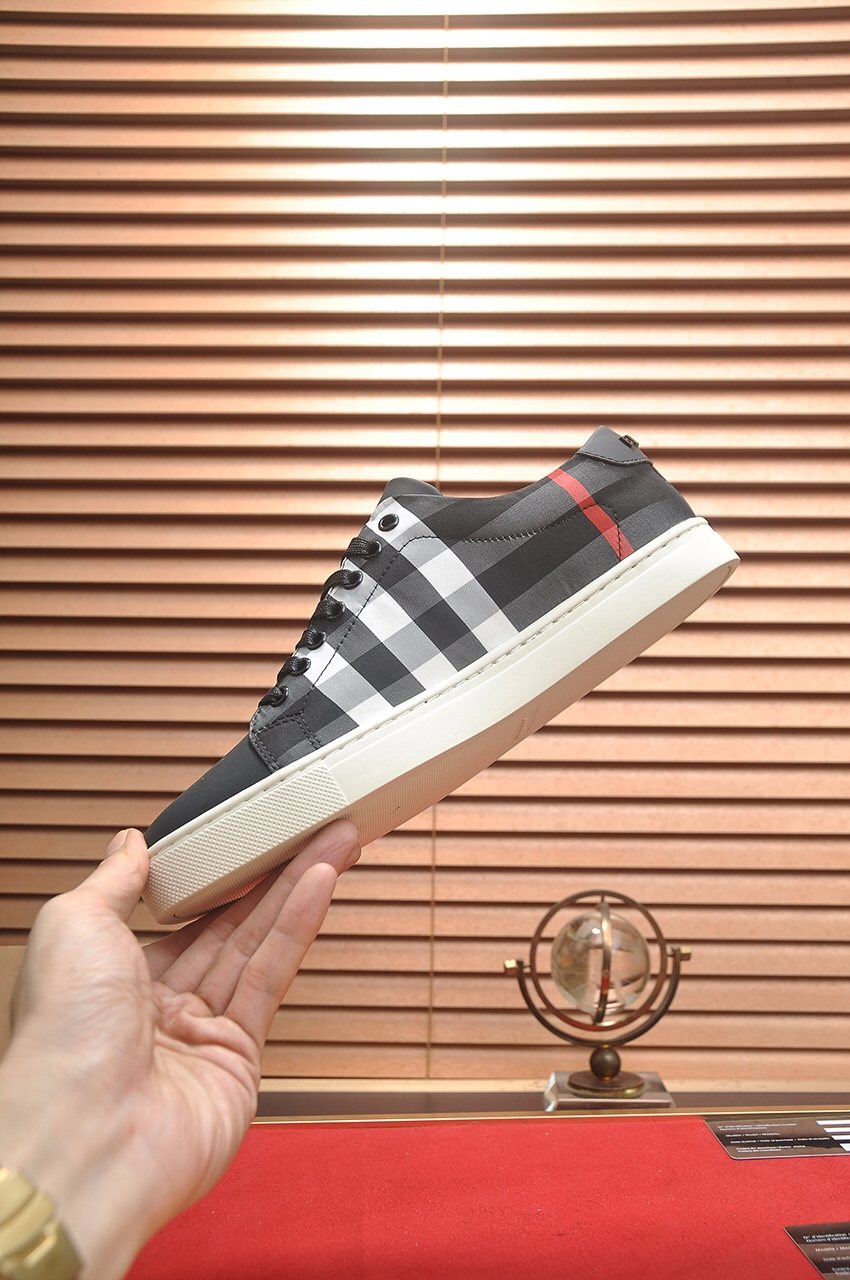 Burberry Black Check Sneakers
