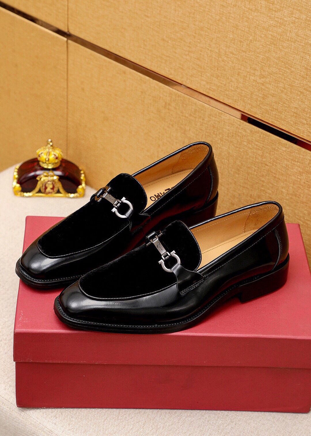 Ferragamo Silver-Hardware Bit Loafers