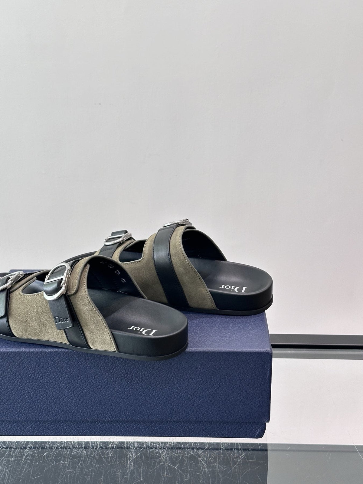 Dior Two-Strap Buckle Sandals