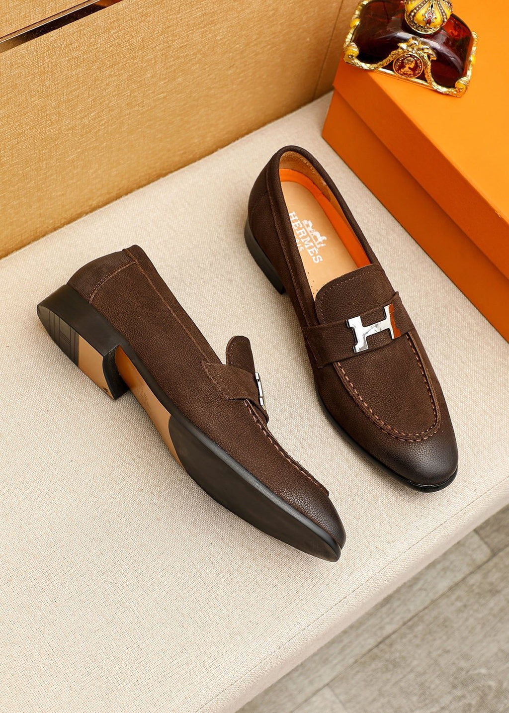 Hermès H-Hardware Loafers - Moccasin-Style Toe Stitching