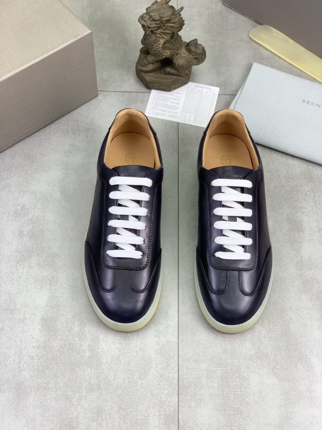 Brunello Cucinelli Leather Low-Top Sneakers