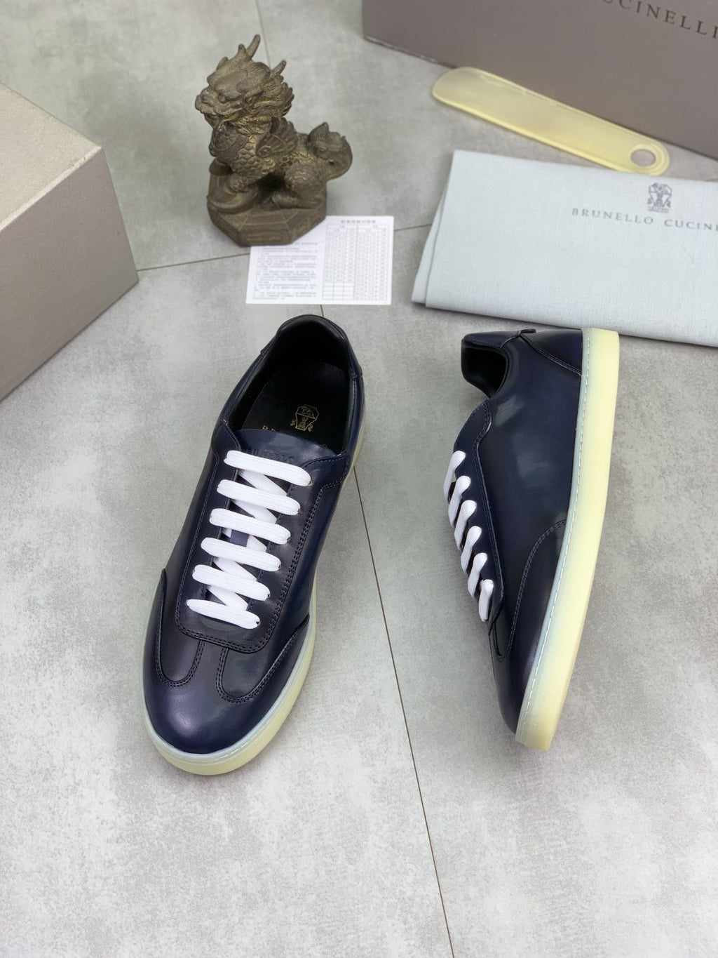 Brunello Cucinelli Leather Low-Top Sneakers