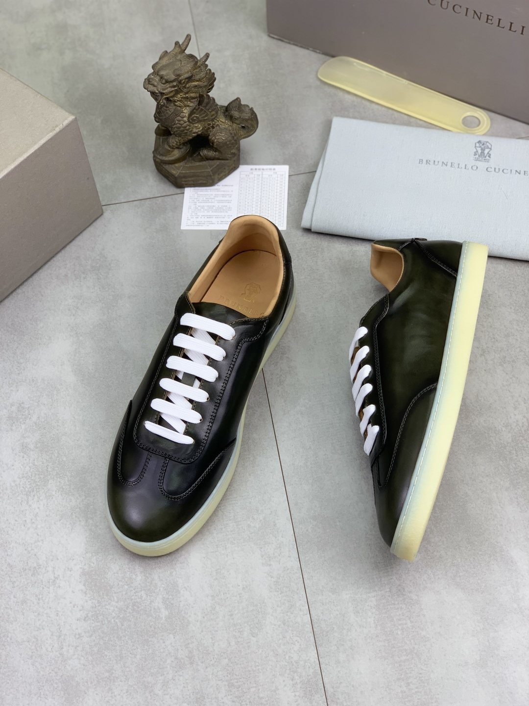 Brunello Cucinelli Leather Low-Top Sneakers