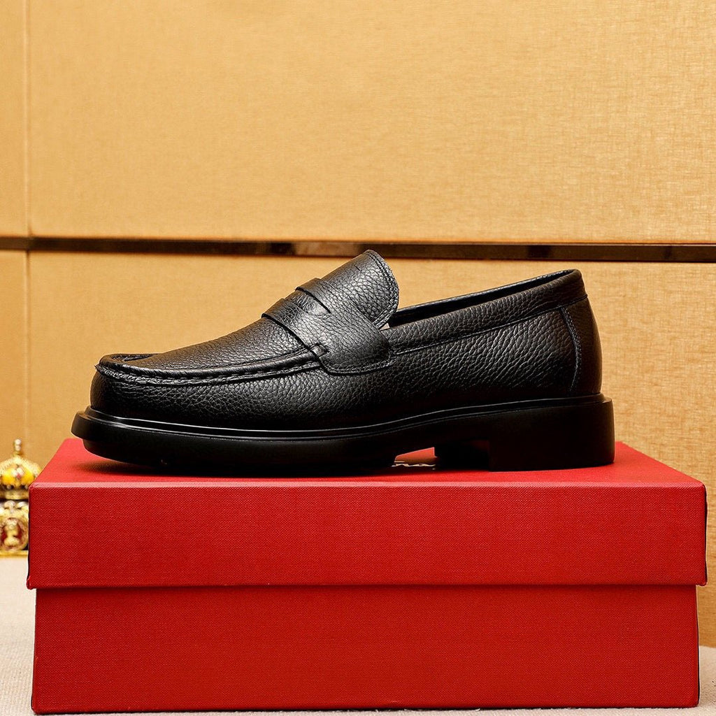 Ferragamo Textured Slip-On Loafers