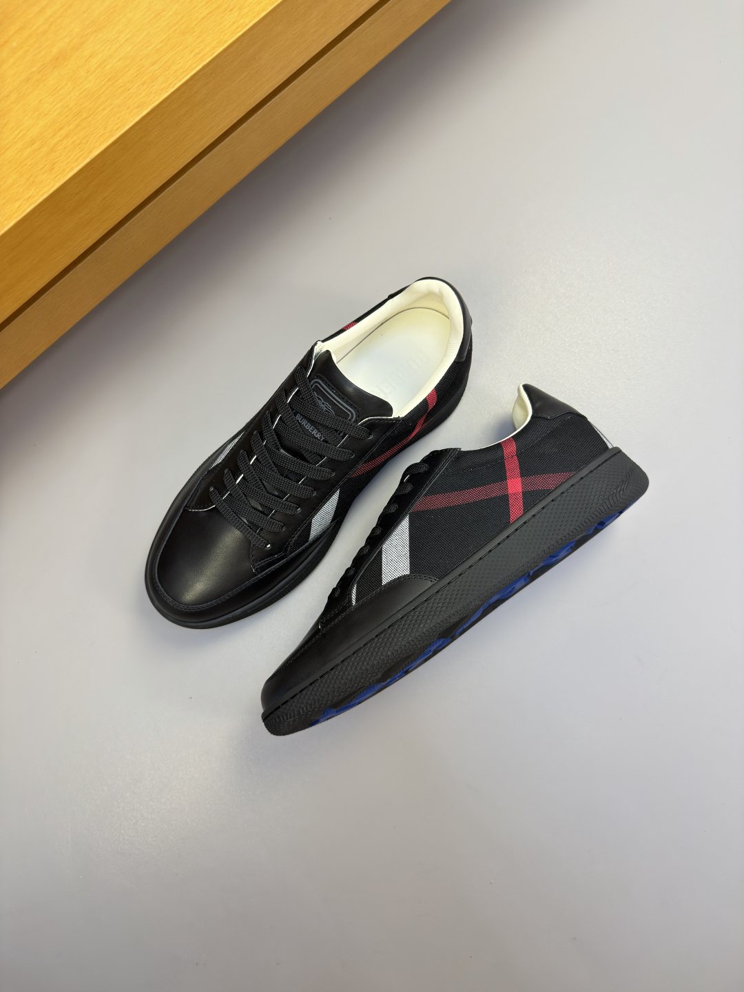 Burberry Paneled Low-Top Sneakers