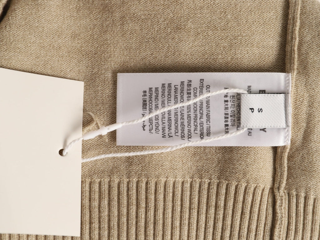 Burberry Check-Cuff Button-Front Cardigan - Beige