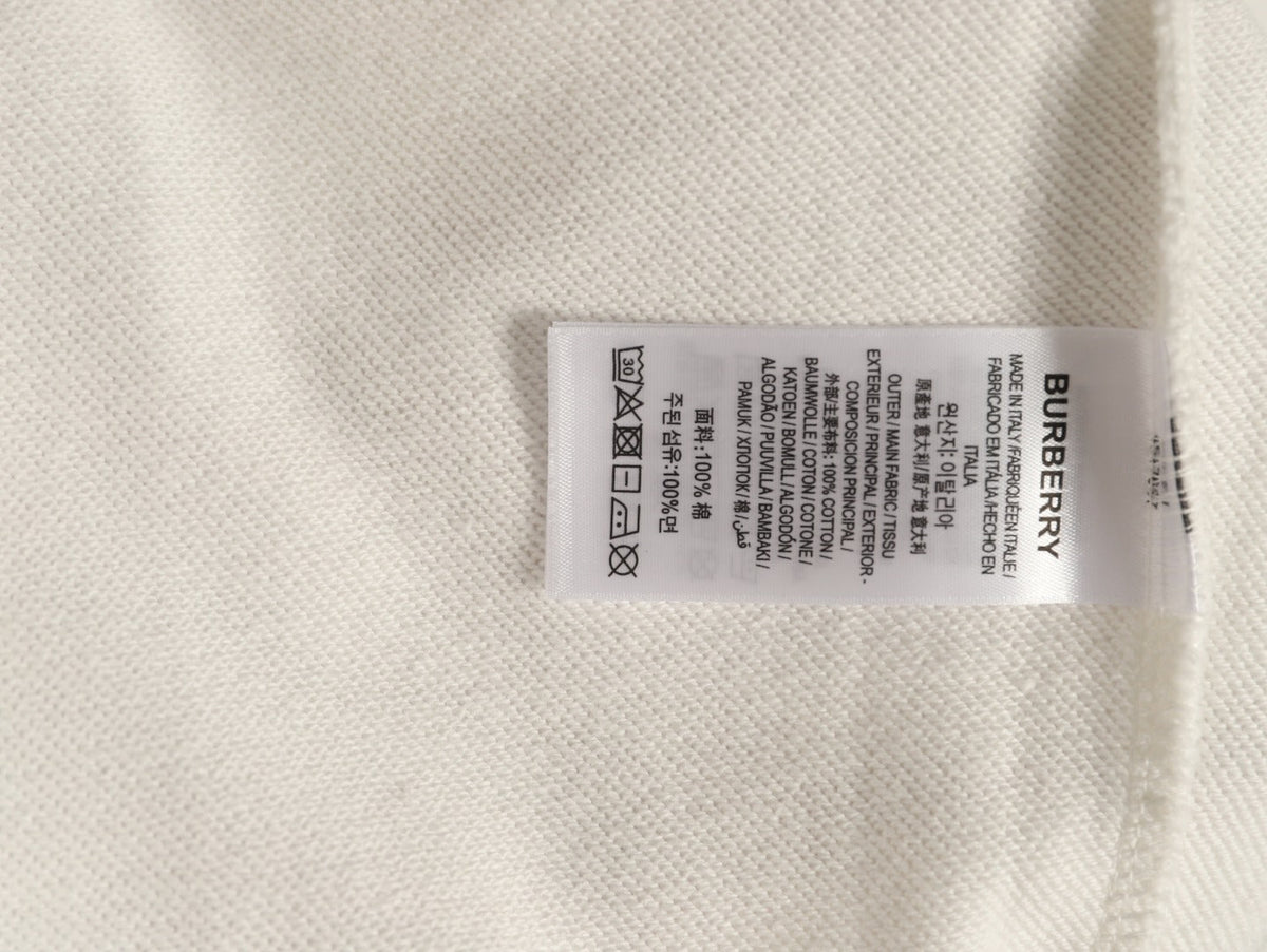 Burberry 26FW Signature Embroidered Check-Panel Crewneck Sweatshirt