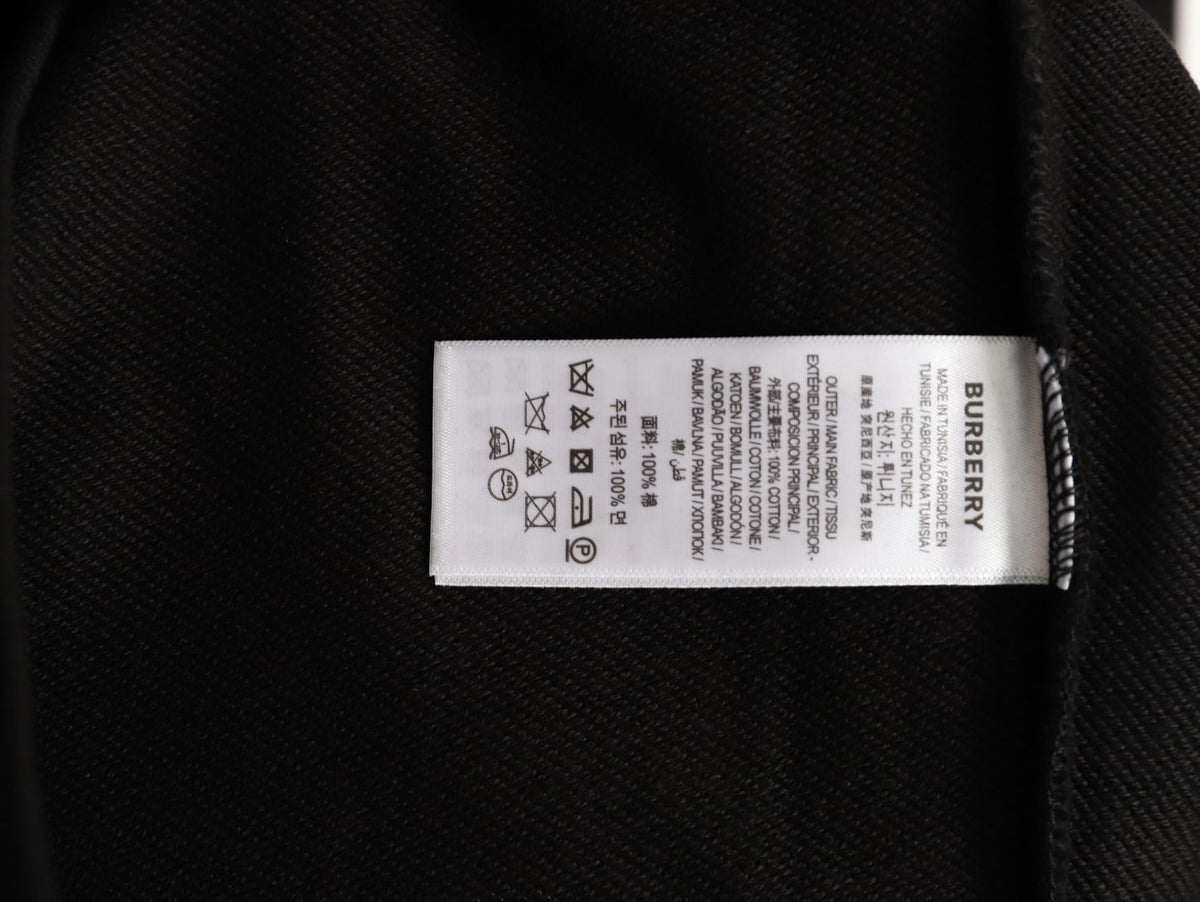 Burberry Equestrian Graphic Pullover Hoodie - Black